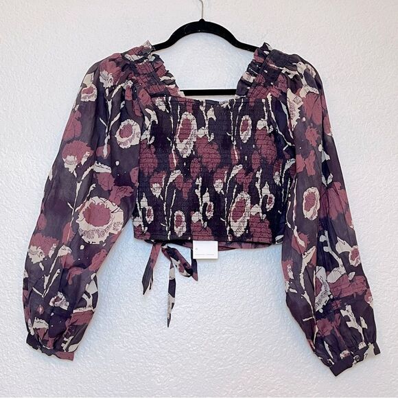 Cleobella Valencia Wrap Top in Purple/Pink NWT! size XS - Picture 3 of 16